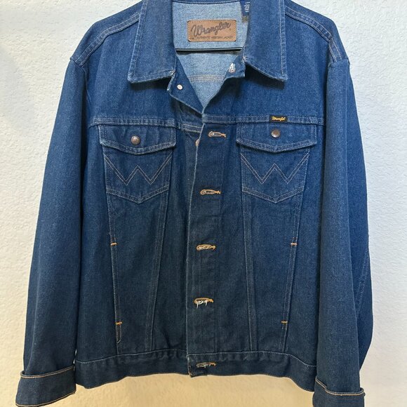 Men's Wrangler Denim Jacket - Picture 2 of 3